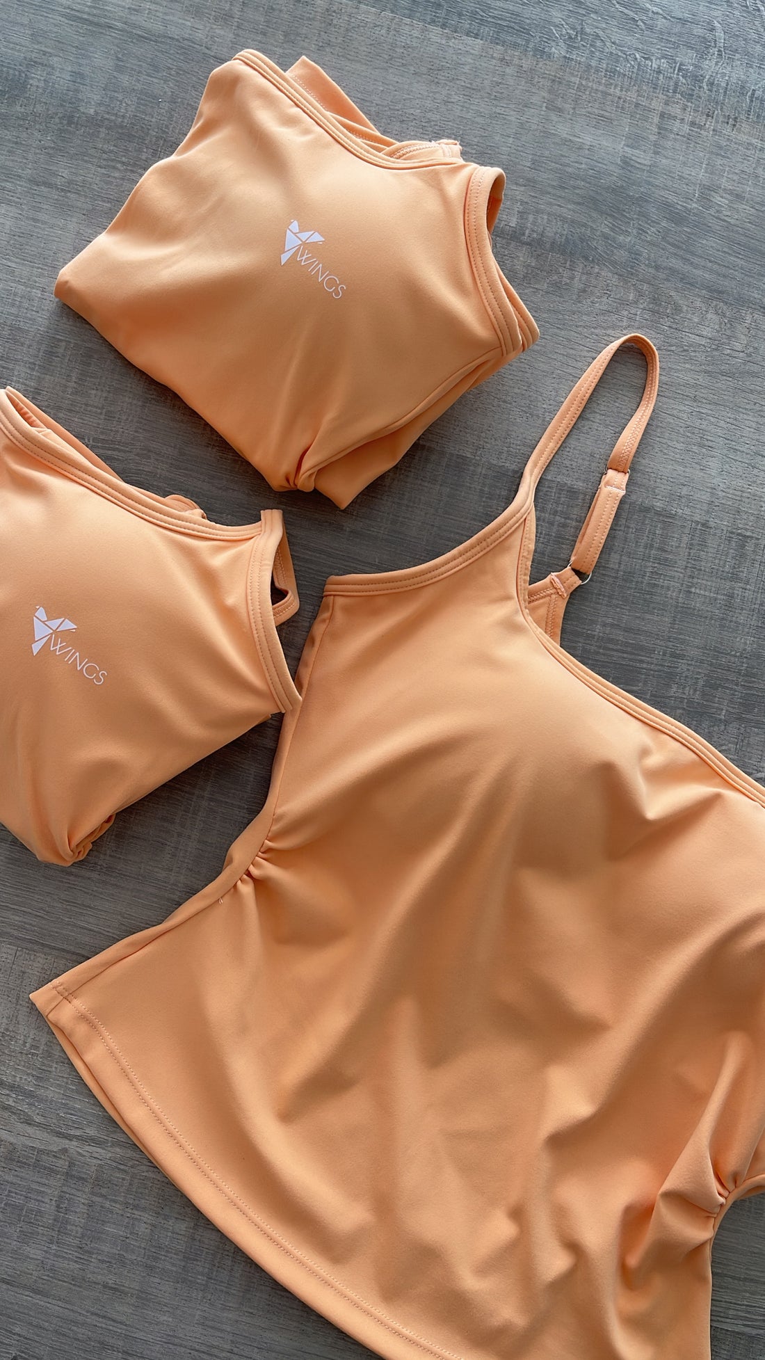 Peach Strap augsta atbalsta tops