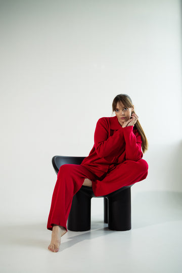 Ease in Knit Cherry adīts lounge komplekts