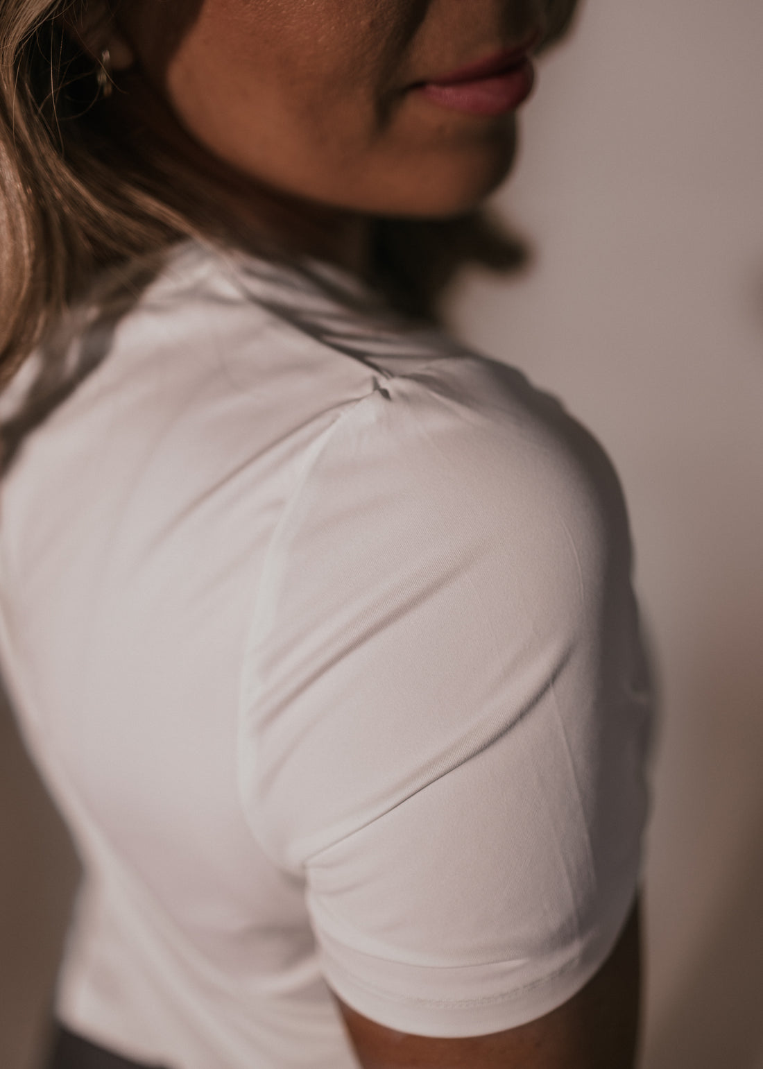 White Open Back T-shirt