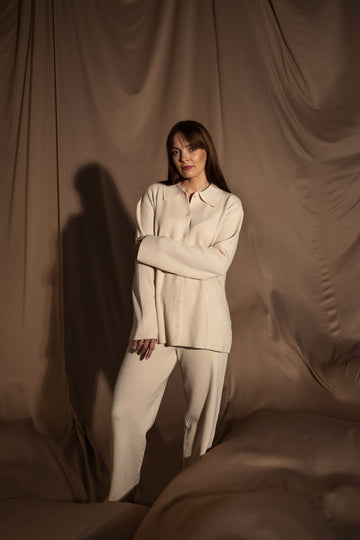 Ease in Knit Vanilla adīts lounge komplekts