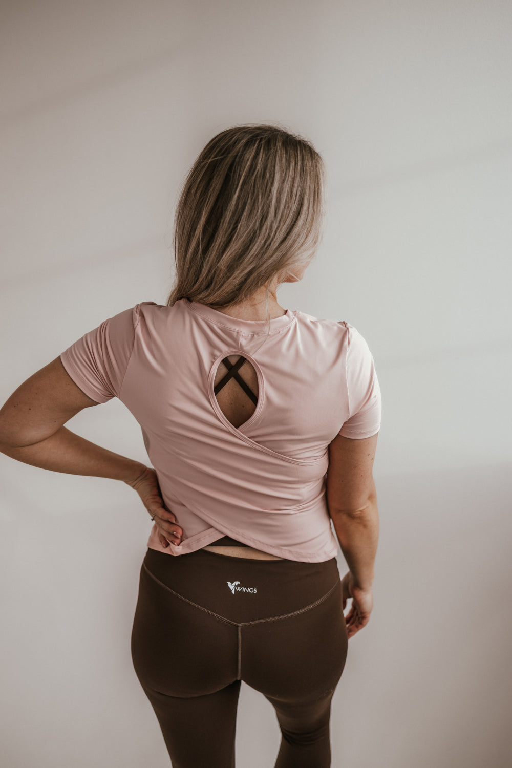 Light Rose Open Back T-shirt