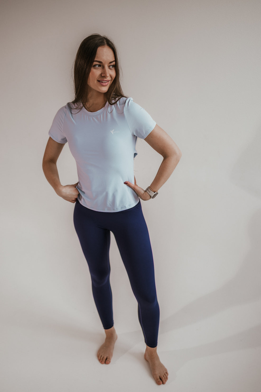 Sky Blue Open Back T-shirt