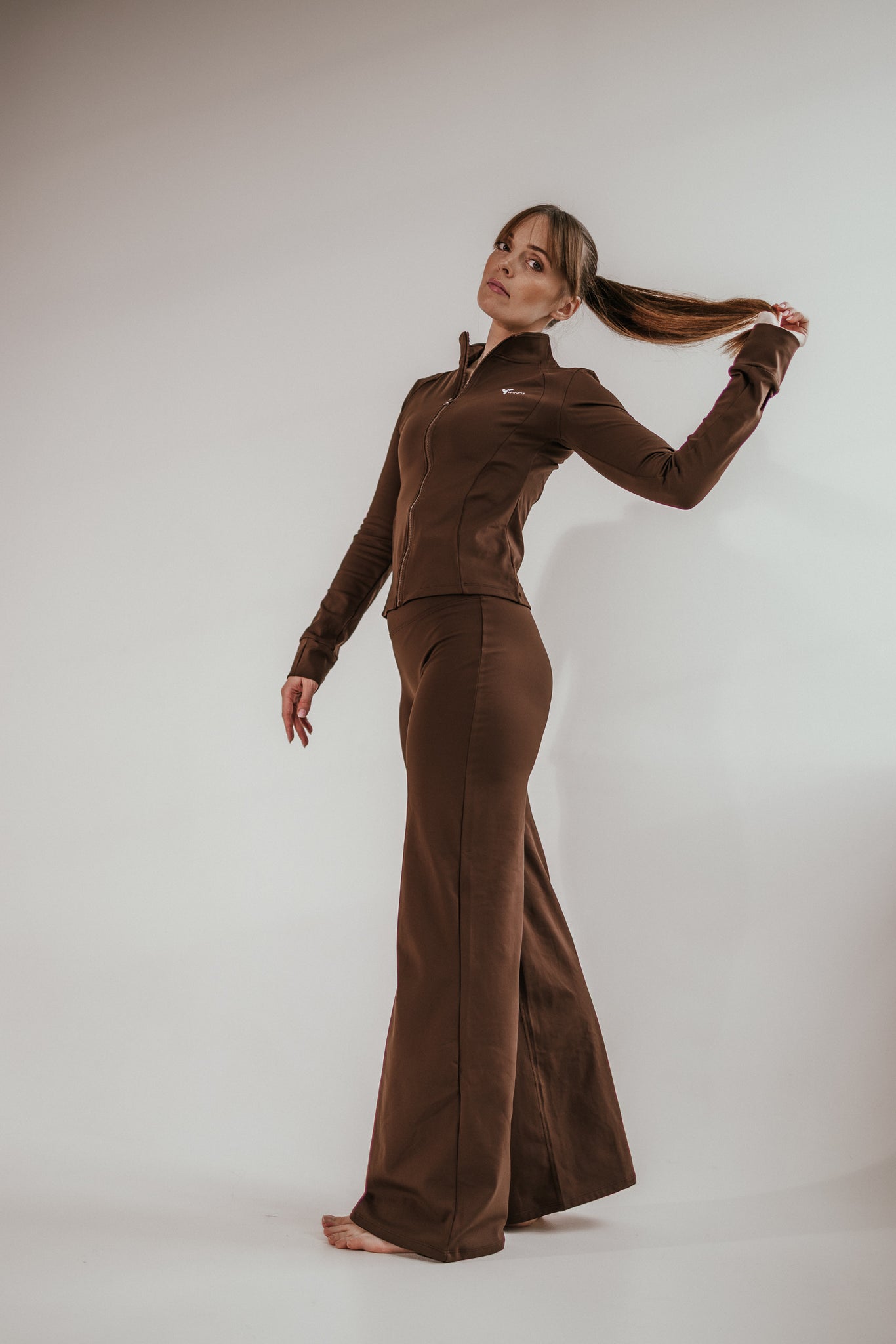 Espresso Thermo Fabric Flare Tights