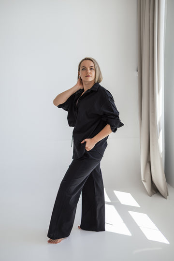 Black Night 100% Cotton Loungewear