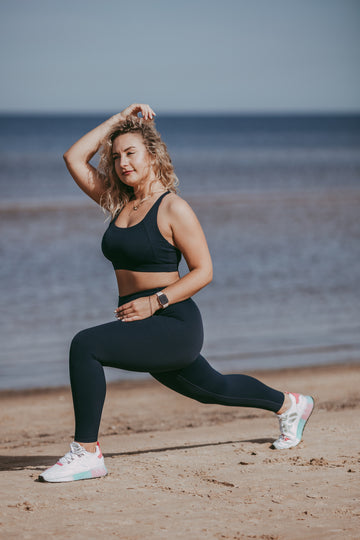 Dark Navy Shape Seamless Tights