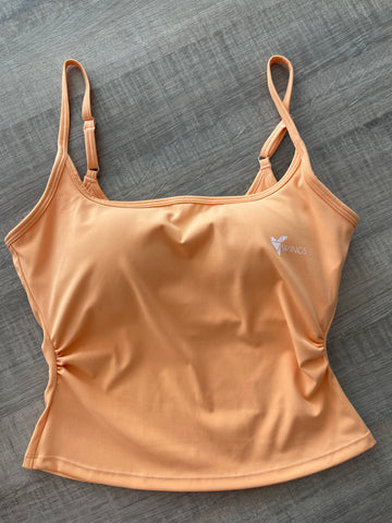 Peach Strap High Support Top