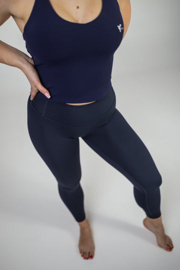 Dark Navy Shape Seamless Tights