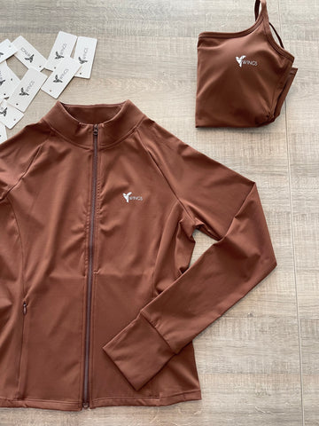 Chocolate Sculpt Full Lenght Jacket