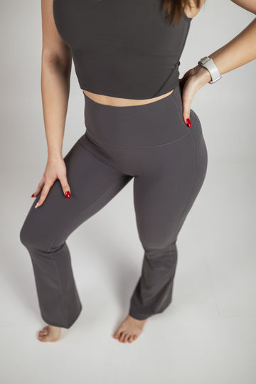 Graphite Sculpt Flare Tights