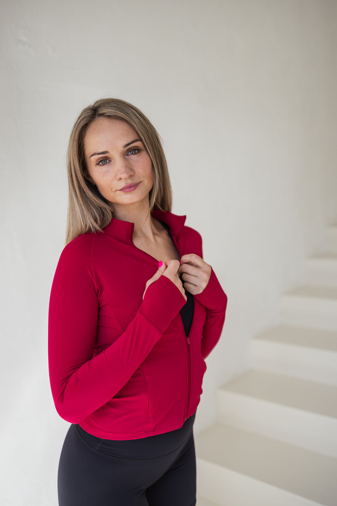 Cerise Sculpt Full Lenght Jacket