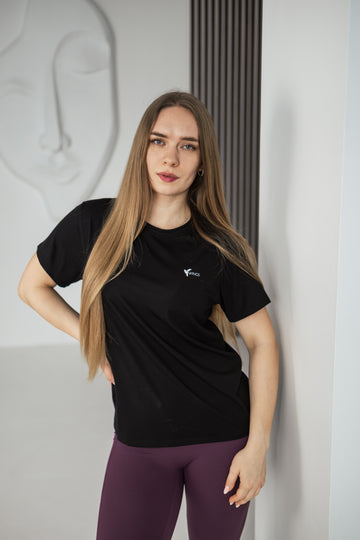 Black Flowy T-Shirt
