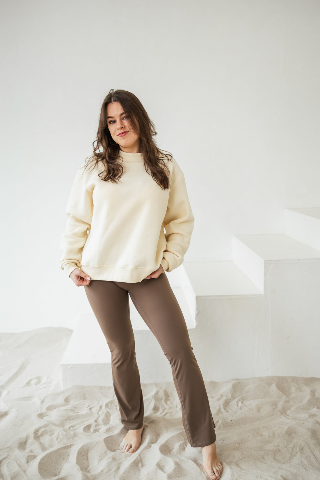Creamy Beige Cloud Comfort džemperis