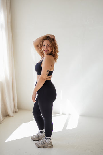 Black Performance Sculpt Tights (Extended Length)