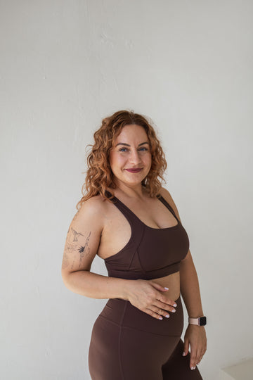 Espresso Performance High Support Bra
