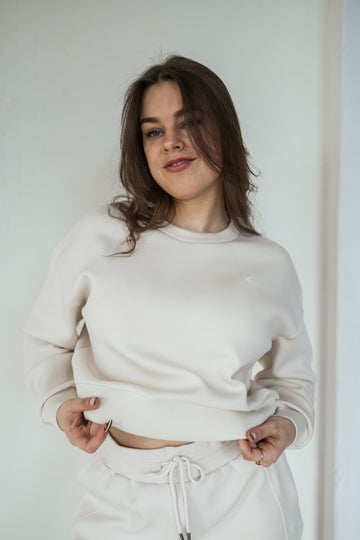 Light Oat Soft Lounge Sweater