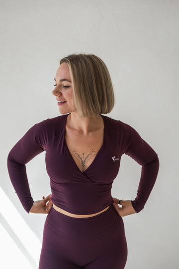 Deep Plum Aura augsta atbalsta tops
