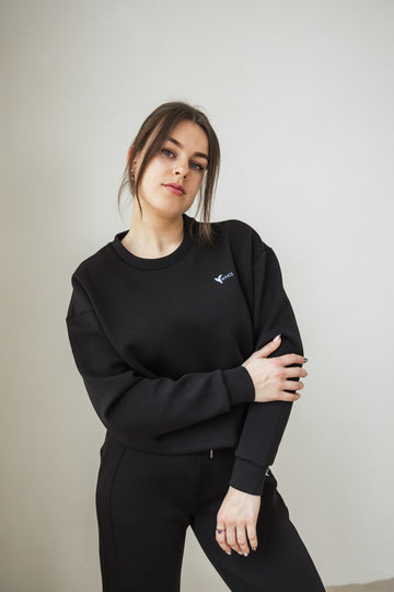 Night Black Soft Lounge Sweater
