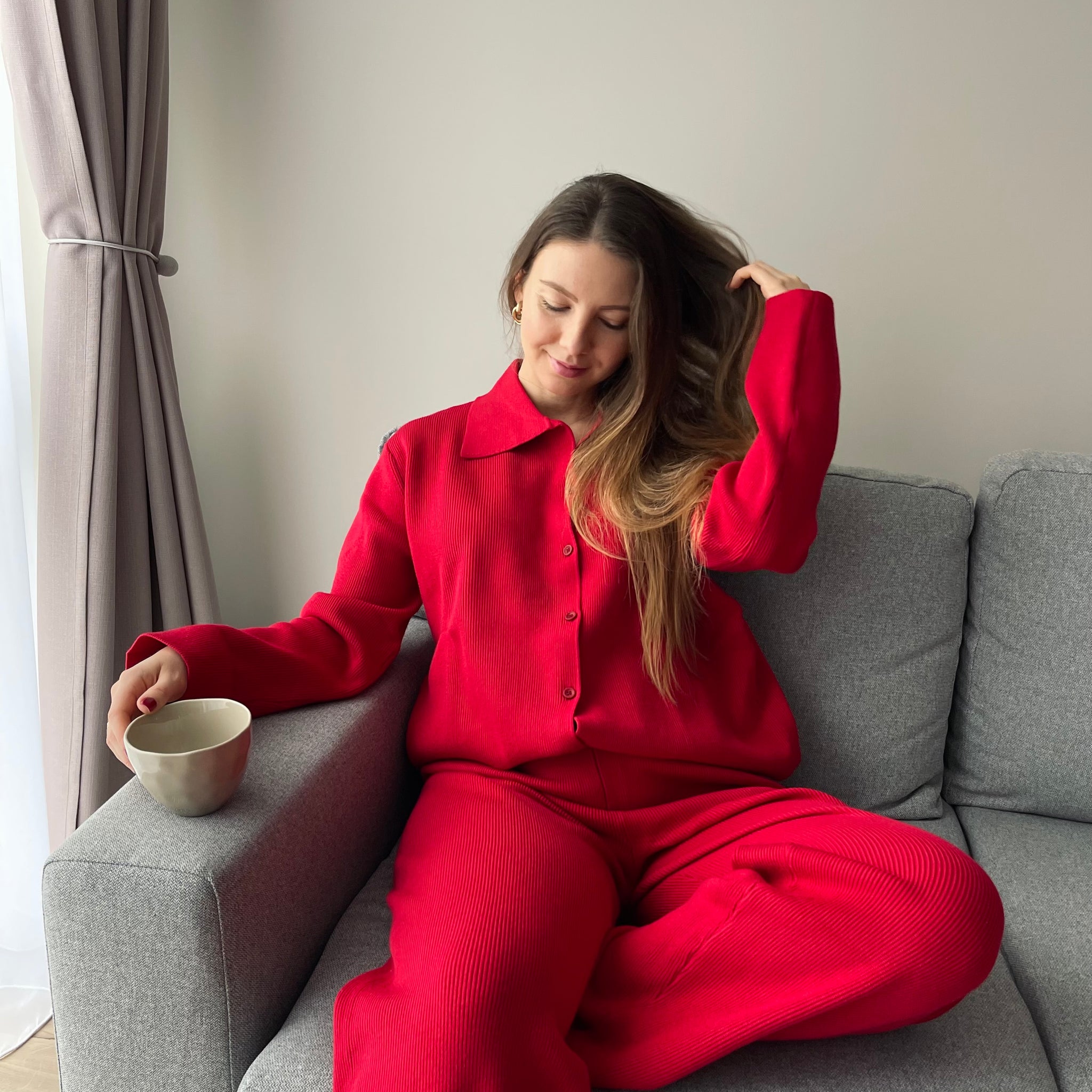Ease in Knit Cherry Loungewear