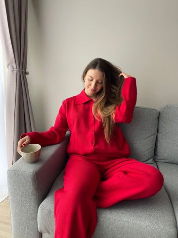 Ease in Knit Cherry Loungewear