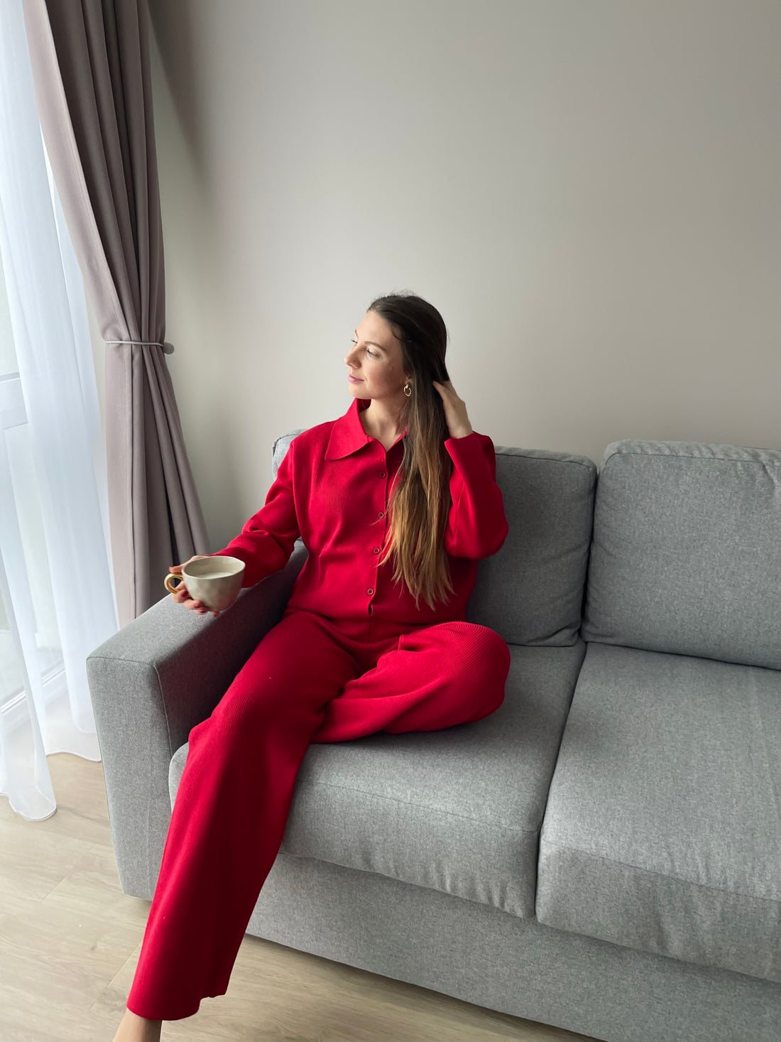 Ease in Knit Cherry Loungewear